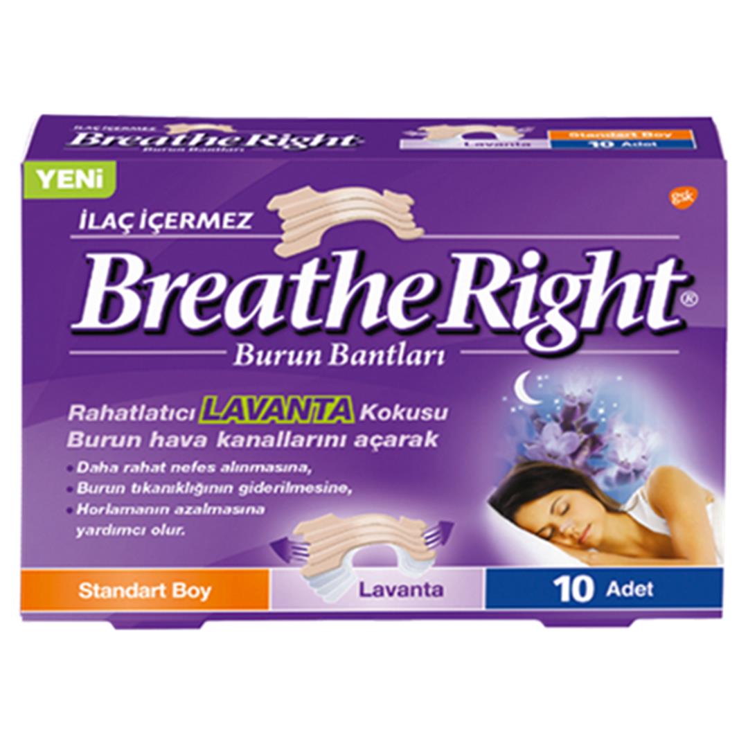 Breathe Right Burun Bandı Lavanta 10 Adet